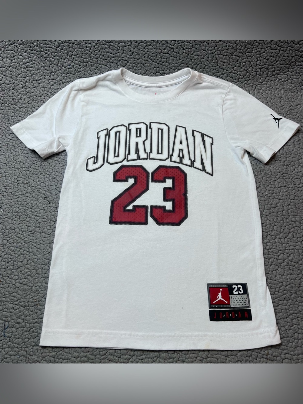Jordan Boys' Practice Flight T Shirt Little Boys Size Medium White And Black